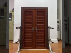 Rolluiken Aluminium Luik Venster Gemakkelijk te installeren met Chinese accessoires houten kleur