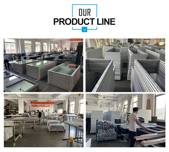 shanghai xuanyu building windows and doors co.,ltd productielijn van de fabrikant